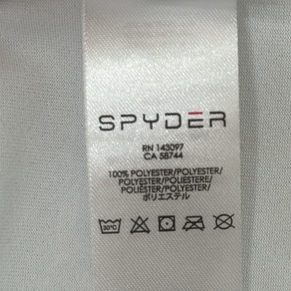 Spyder AURA TECH T-NECK SHIRT - white - Picture 13 of 15
